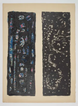 Нет Никаких Технических Zeid - [Lithographie rehaussée à l'aquarelle. - Watercolor enhanced lithograph].