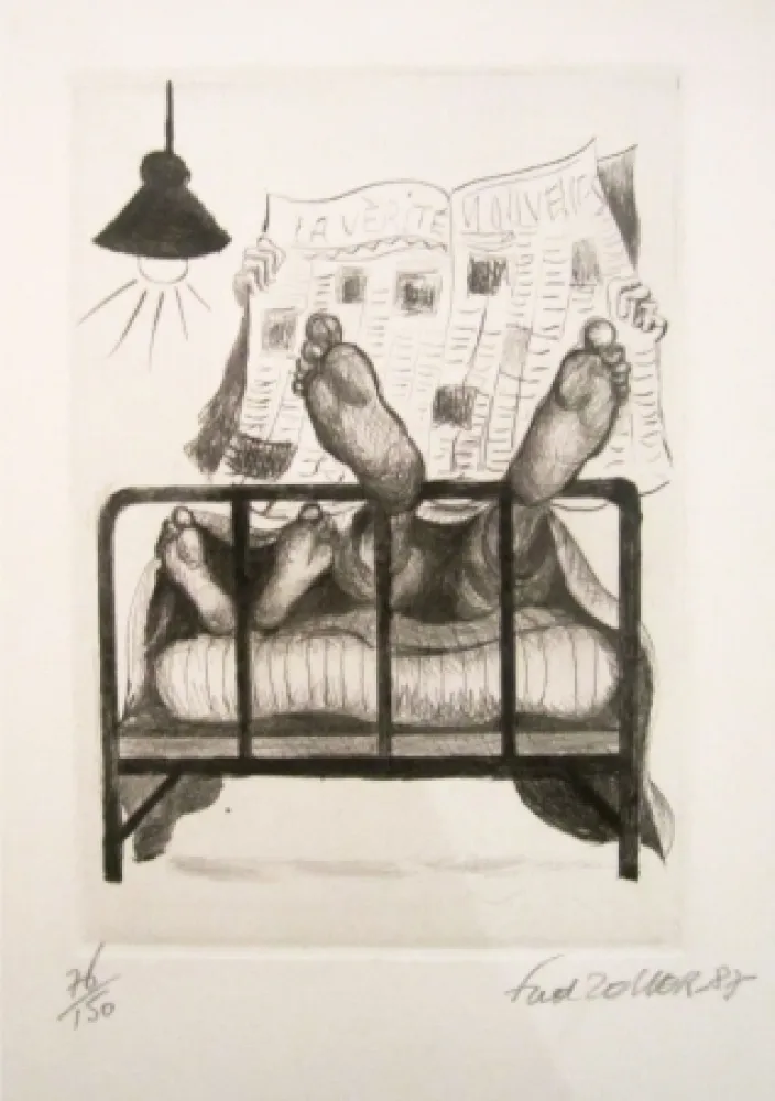 Литография Zeller - La vérité, nouvelles