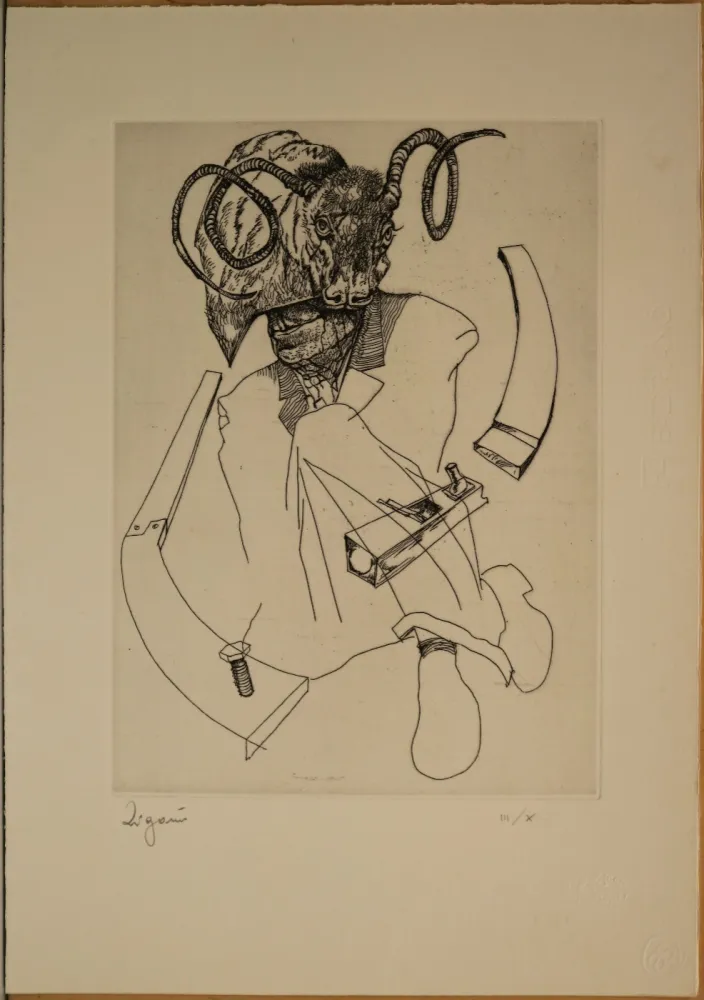 Офорт Zigaina - Il mito