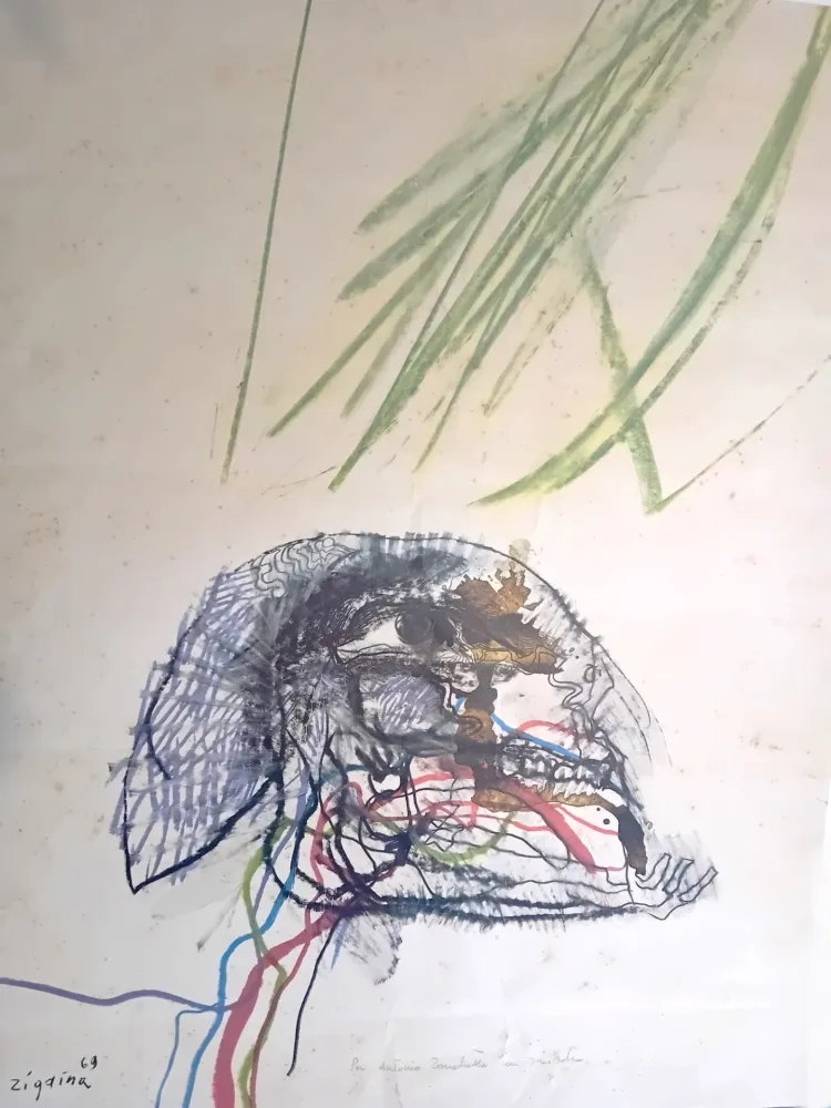 Литография Zigaina - Senza titolo