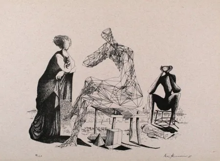 Литография Zimmermann - Mittag