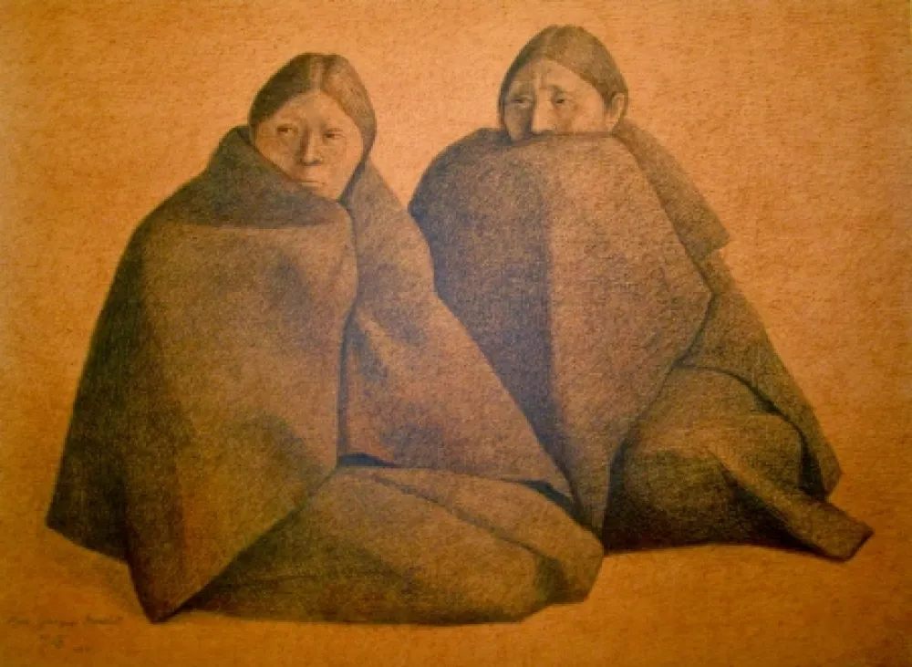 Литография Zuniga - Chamulas (Red)