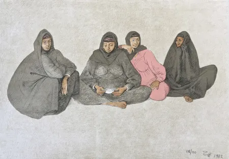 Литография Zuniga - Impressions of Egipto (Egypt) plate 9