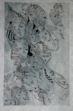 Гравюра Zurn - Oracles et spectacles