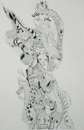 Офорт И Аквитанта Zurn - Oracles et spectacles 4