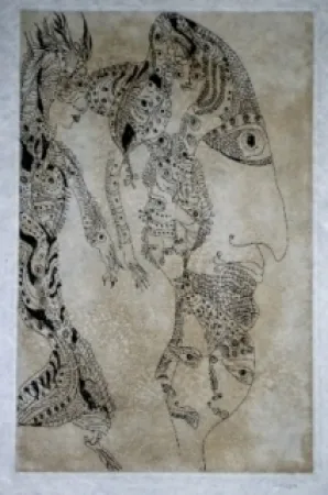 Офорт И Аквитанта Zurn - Oracles et spectacles