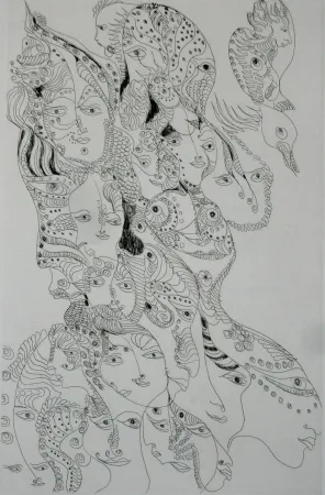 Офорт И Аквитанта Zurn - Oracles et spectacles 7