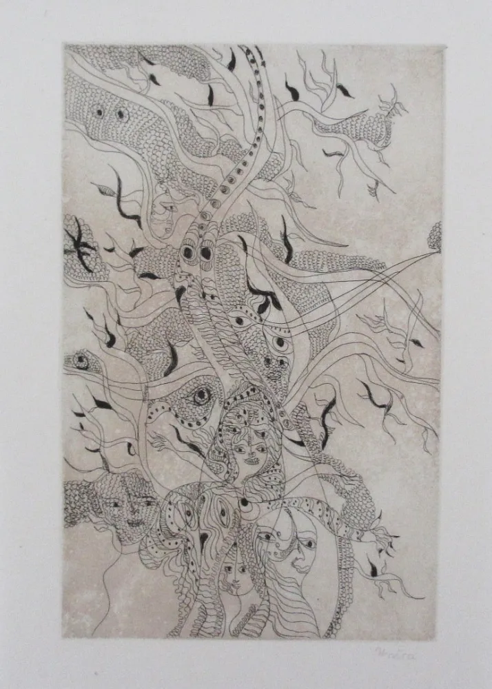 Офорт И Аквитанта Zurn - Oracles et spectacles Pl.6