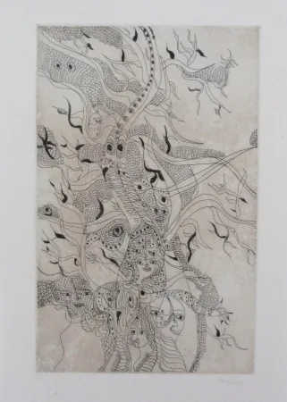 Офорт И Аквитанта Zurn - Oracles et spectacles Pl.6