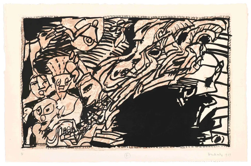 Офорт Alechinsky - La Prise à Revers