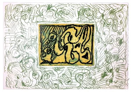 Линогравюра Alechinsky - Planche I