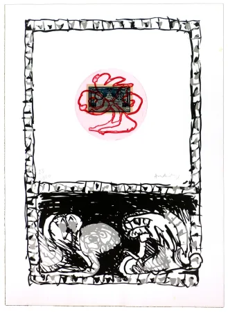 Офорт Alechinsky - Serpent V