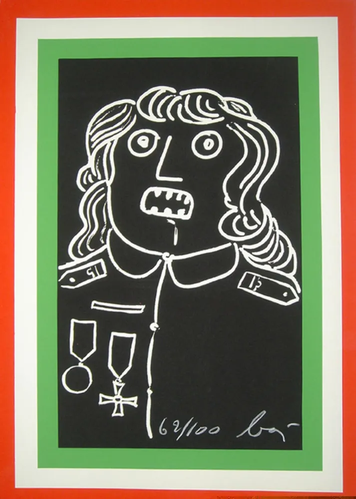 Многоэкземплярное Произведение Baj - Manifesto per la mostra Enrico Baj, Palazzo dei Diamanti, Ferrara