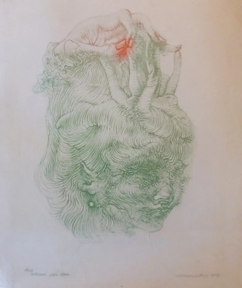 Литография Bellmer - CHAPEAU MAIN