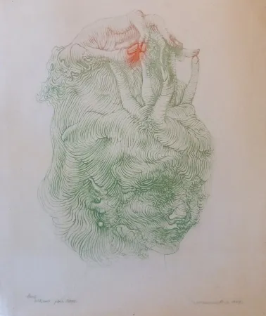 Литография Bellmer - CHAPEAU MAIN