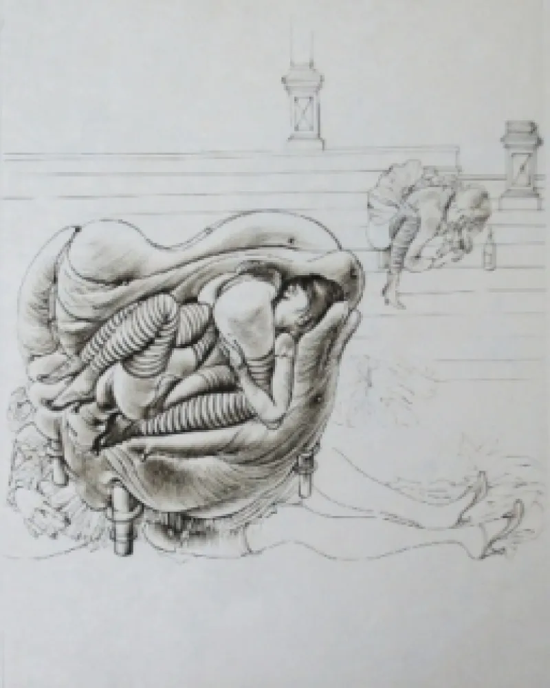 Офорт И Аквитанта Bellmer - Initiation à la sexualité