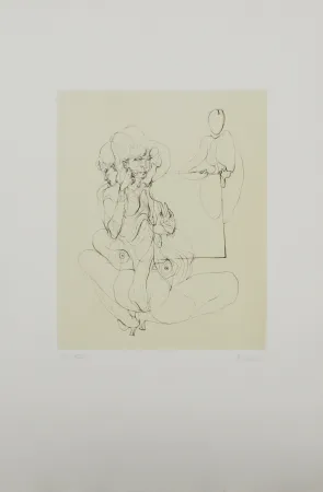 Офорт И Аквитанта Bellmer - La table parlante