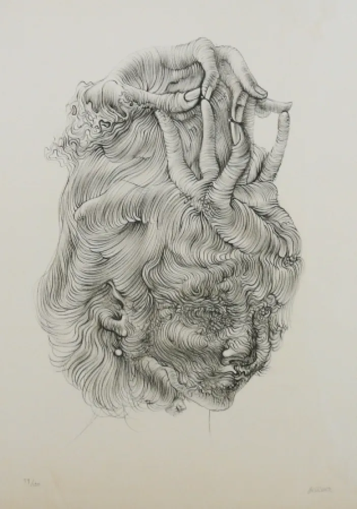 Литография Bellmer - LE CHAPEAU MAIN