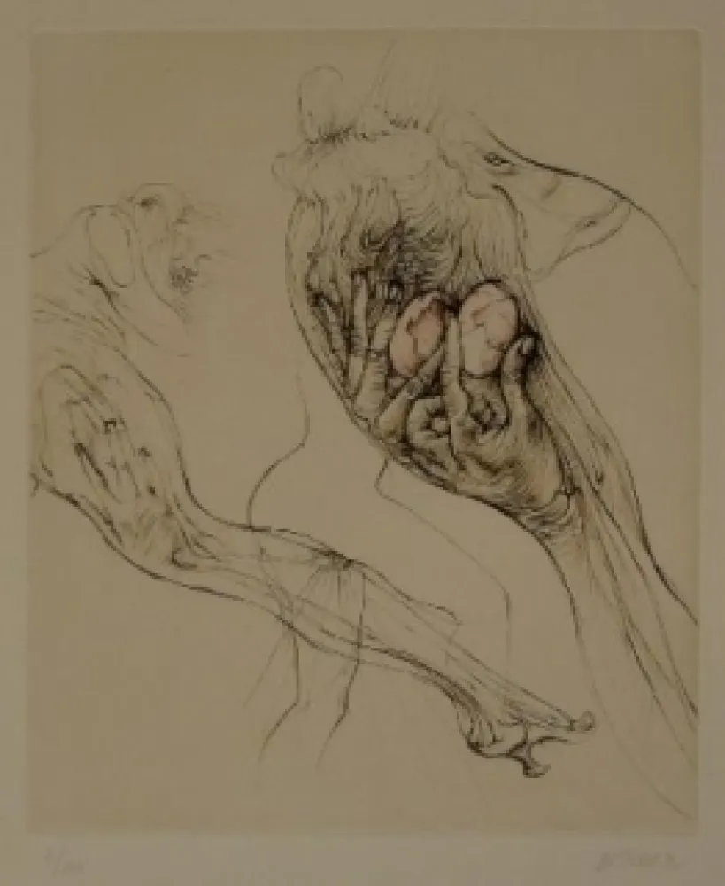 Офорт Bellmer - L'Oeuf