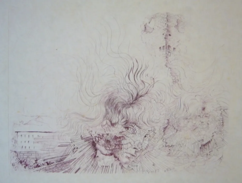 Офорт Bellmer - Sans titre