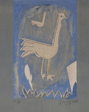 Литография Braque - Le coq