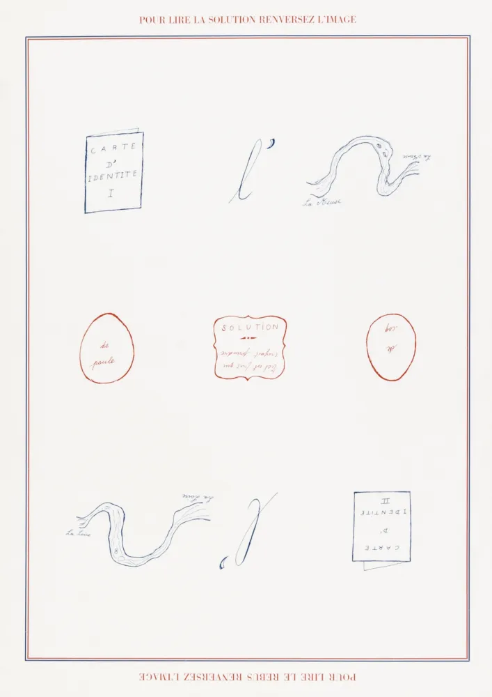 Сериграфия Broodthaers - Rébus