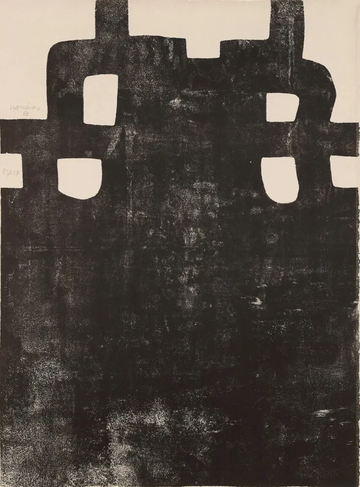 Литография Chillida - Gurutze Gorria III
