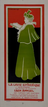 Афиша Combaz - La libre Esthétique. 1896