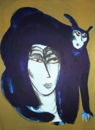 Литография Corneille - Chat endiablé