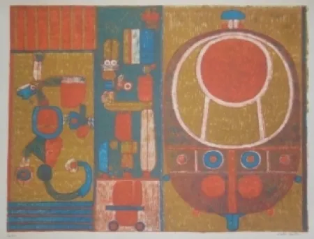 Литография Courtin - Vérité cruelle d'un jeu ancien