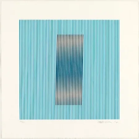 Офорт И Аквитанта Cruz-Diez - Induction del Amarillo Barcelona 