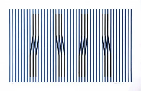 Офорт Cruz-Diez - Induction du Jaune Masnou	