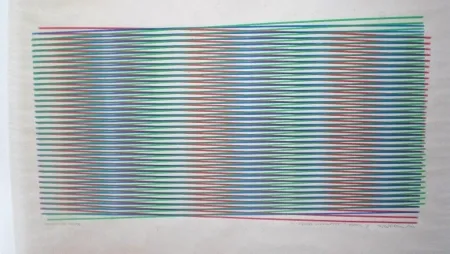 Сериграфия Cruz-Diez - Project for an edition