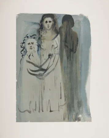 Гравюра На Дереве Dali - Dans la fumée des Coléreux, 1963