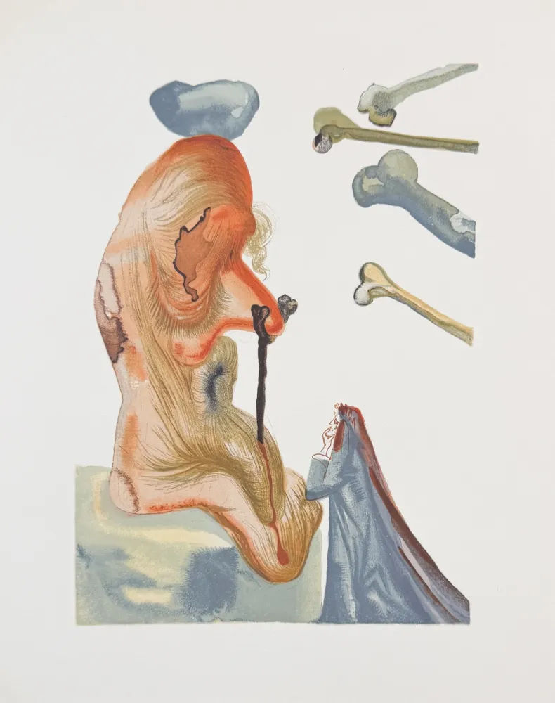 Гравюра На Дереве Dali - Divine Comedy Hell Canto 20 Decomposition 