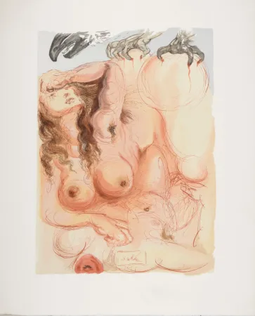 Гравюра На Дереве Dali - Le songe, 1963