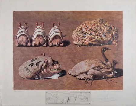 Многоэкземплярное Произведение Dali - Les Diners de Gala, 1977 - Hand-signed!