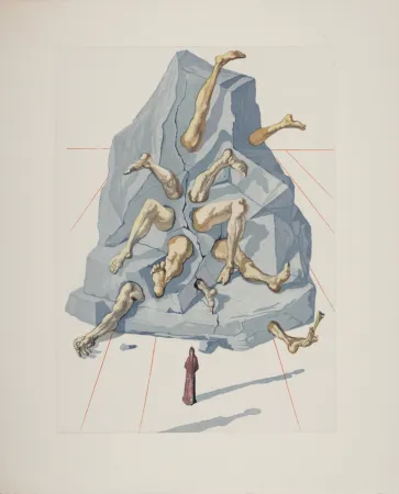 Гравюра На Дереве Dali - Les Simoniaques, 1963