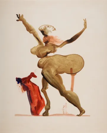 Литография Dali - Les Traitres envers leurs hôtes