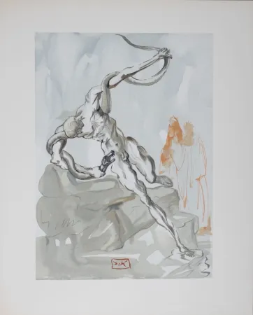 Литография Dali - Les voleurs