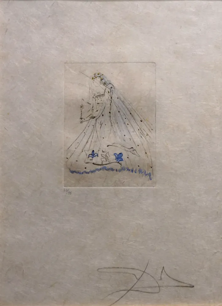 Гравюра Dali -  Petites Nus (Ronsard) 1st Row 1st Piece A