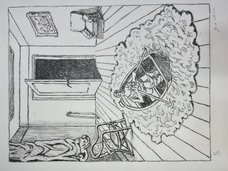 Литография De Chirico - Il ritorno di Ulisse