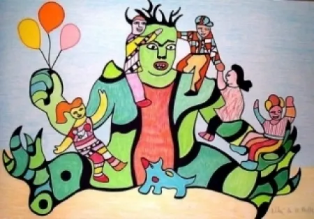 Литография De Saint Phalle - Monster