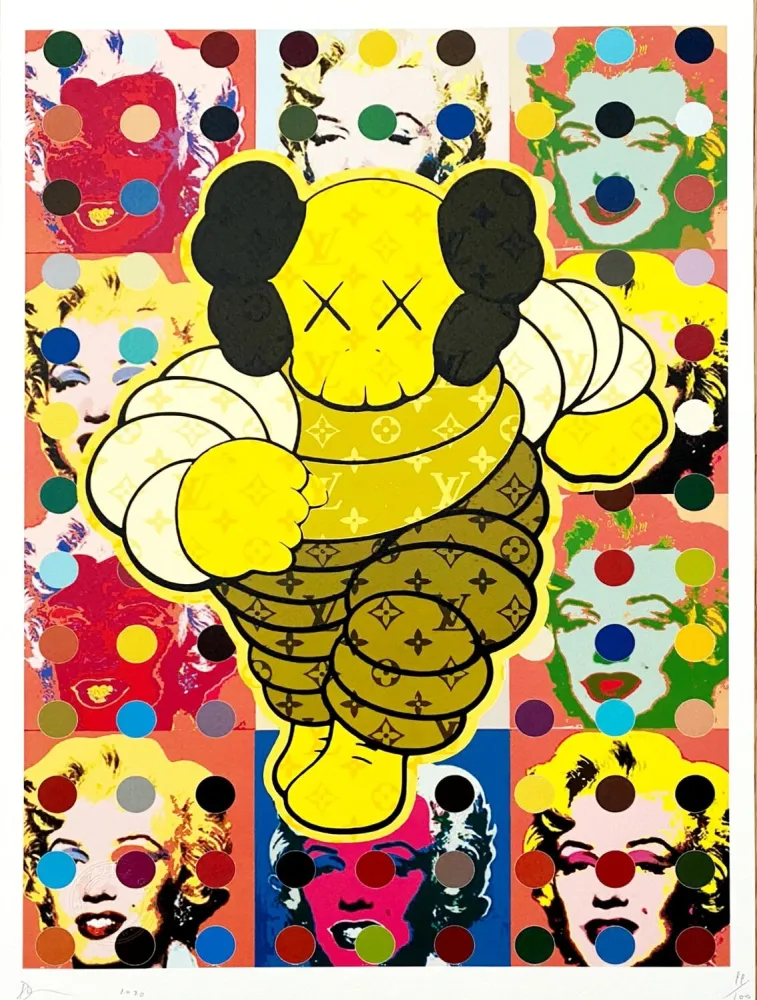 Цифровой Эстамп Death Nyc - Kaws Marilyn