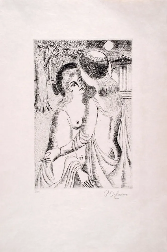 Офорт Delvaux - Douce Nuit