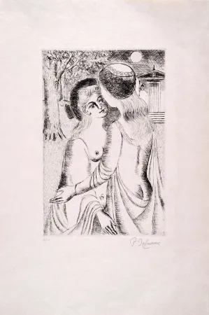 Офорт Delvaux - Douce Nuit