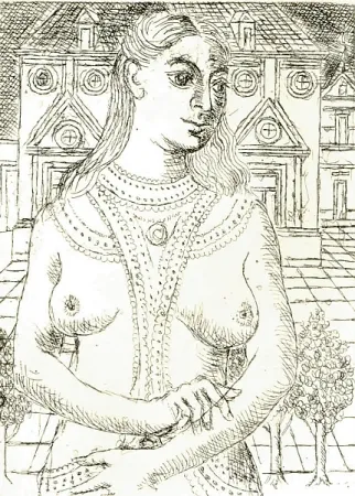 Гравюра Delvaux - Senza titolo