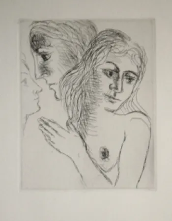 Гравюра Delvaux - Songe