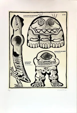 Гравюра Di Rosa - Squelette de Raymond