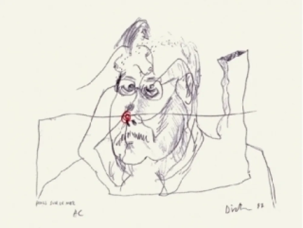 Сериграфия Dietman - Poils sur le nez